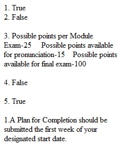 Syllabus Quiz